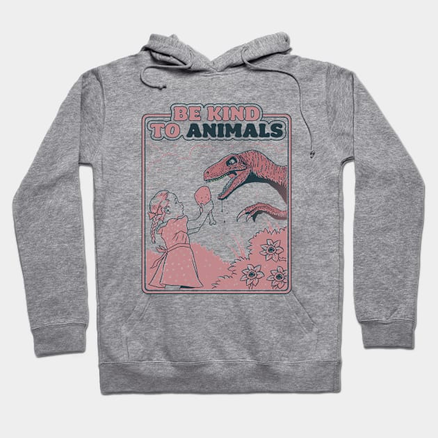 Be Kind to Animals (Duotone) Hoodie by RonnCabardo